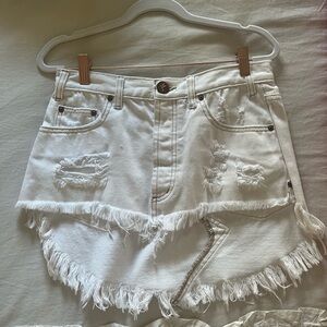 one teaspoon jean skirt